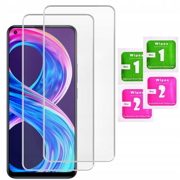 2x Härdat glas för REALME 8 / 8 PRO | 2-pack