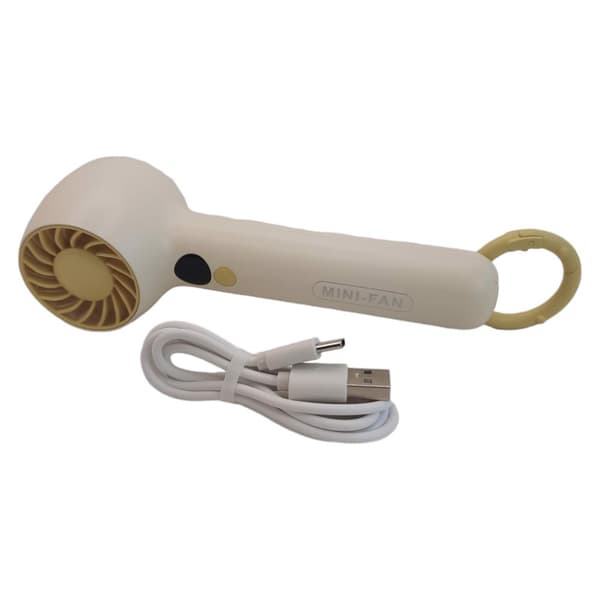 Mini lommevifte beige