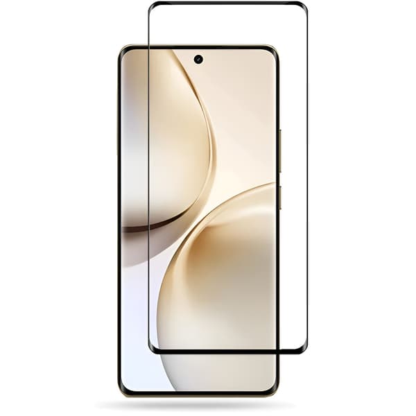 3D hærdet glas til Realme 14 Pro 5G, sort ramme