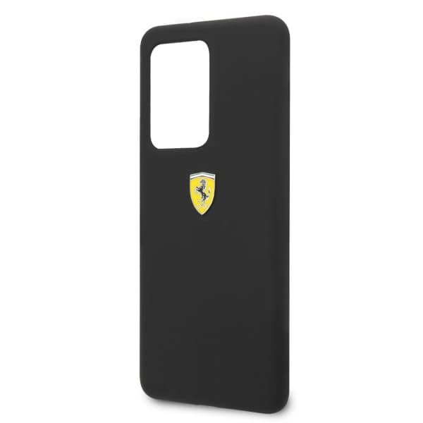 Ferrari Hardcase Silikone Etui til Galaxy S20 Ultra, Sort
