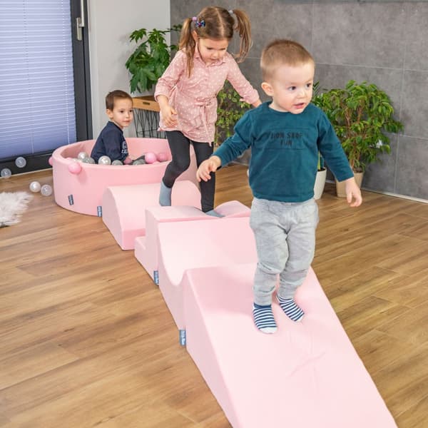 KiddyMoon plastikbolde 7 cm pastelgul 700 legetøjsbolde sæt