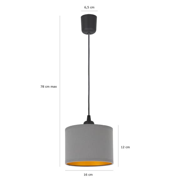 Tornado AM1Z lampa grå-guld