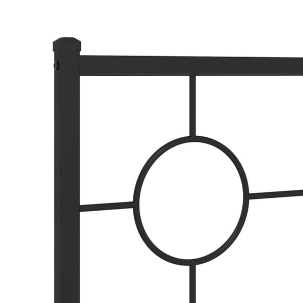 vidaXL metalsengegavl sort 120 cm