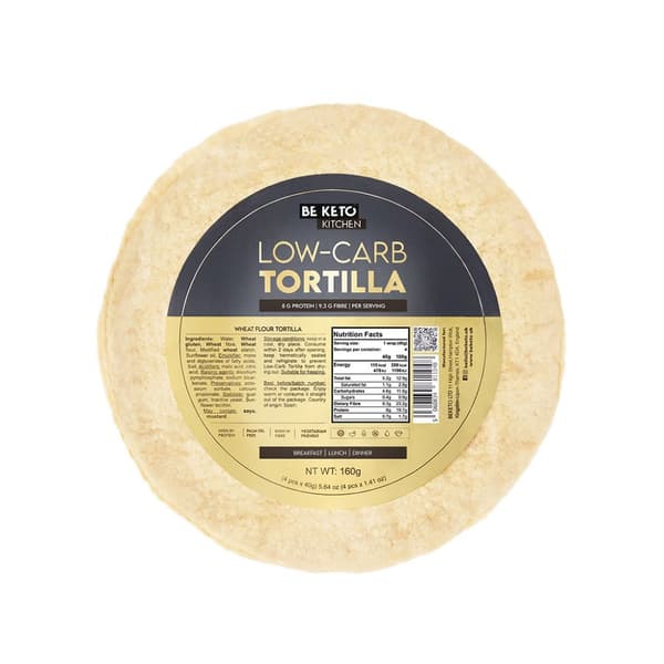 BeKeto Lågkolhydratstortilla - 4x40 g