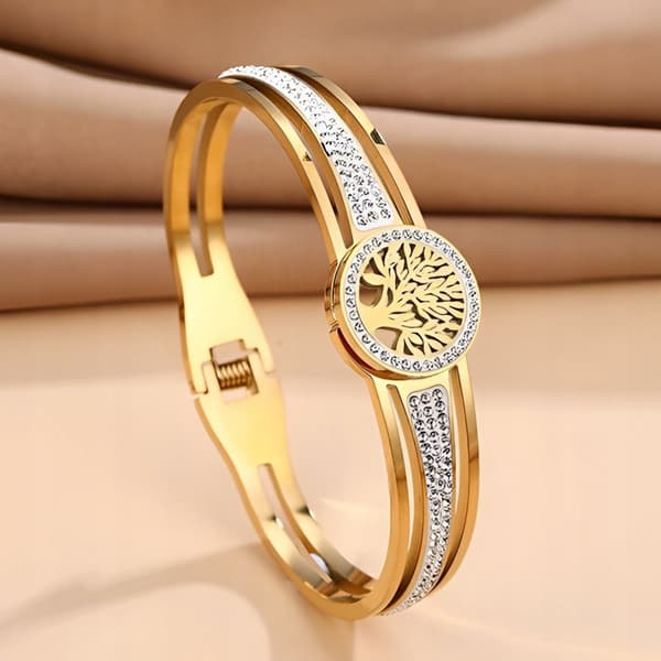 DIAMANTGULDARMBAND Elegant och modern present till kvinnor