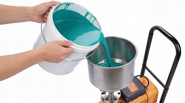 18L materiale-/malingstank | Rustfrit stål | Til membranenheder | Solid konstruktion | Professionel brug