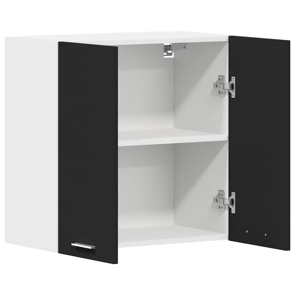 vidaXL vægskab sort 60x31x60 cm spånplade