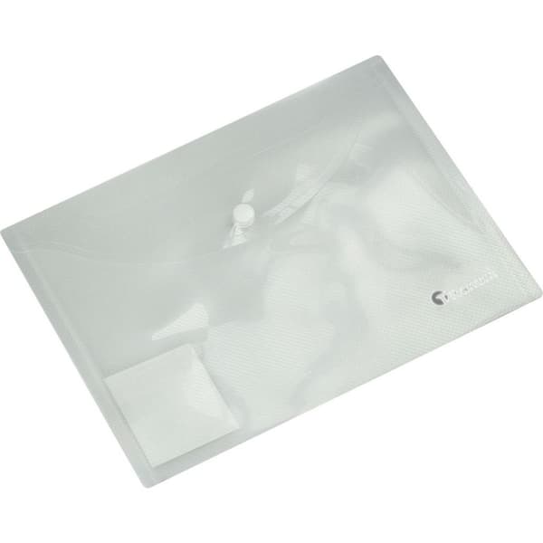 PP kuvertmappe A5 hvid transparent