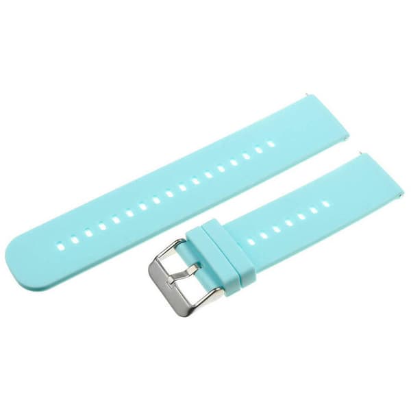 Gummirem till U27 - blå/silver - 22mm