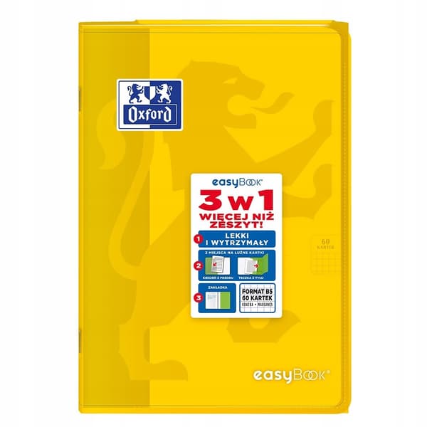 NOTEBOG B5/60K OXF EASYBOOK K5X5M MIX A'8