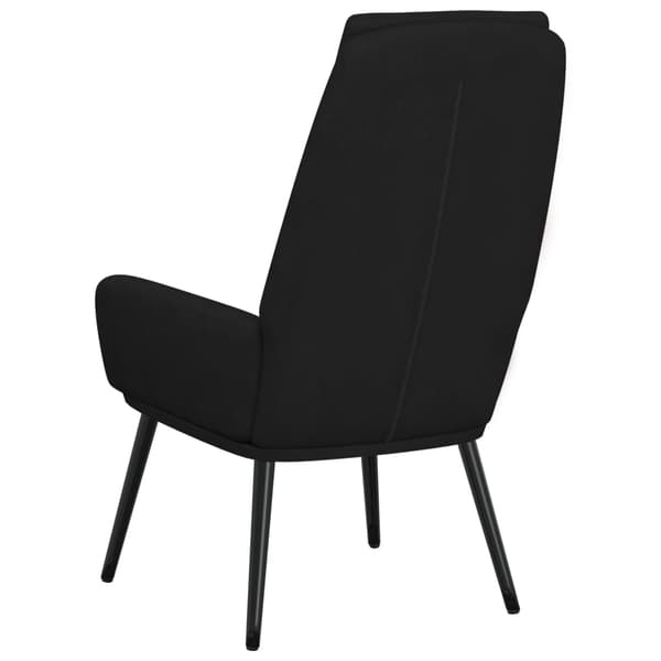 vidaXL loungestol, sort, stofbetræk