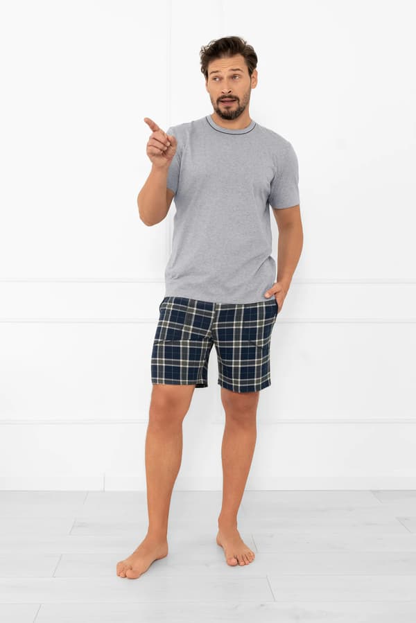 Herrpyjamas med kort ärm, korta byxor Andreas M