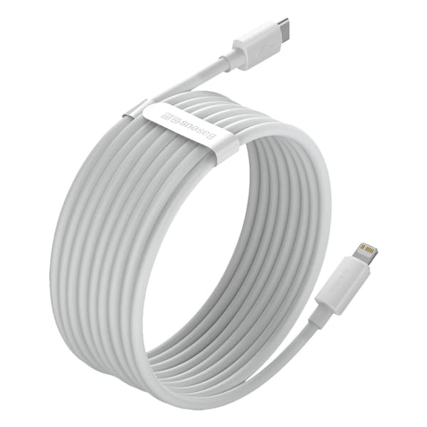 2x Simple Wisdom iPhone Lightning til USB-C 20W Kabel 1,5 m - Hvid