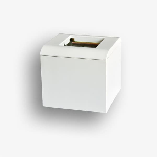 Utanpåliggande hölje, 65 mm djupt, 2-moduler, för 45x45-utrustning