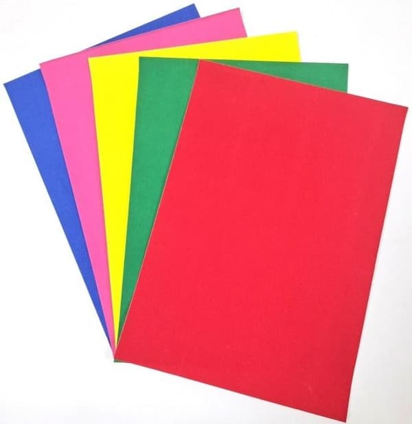 Flosset papir A4 5 ark udklippet