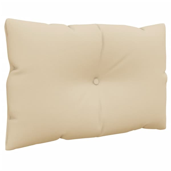 vidaXL Pallsoffkuddar, set om 2, beige, tyg