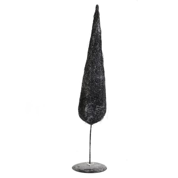 Dekorativ julegrn i sort sisal