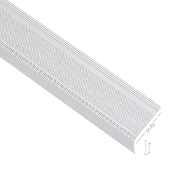 vidaXL L-formade trappnosar 5 st aluminium 100 cm