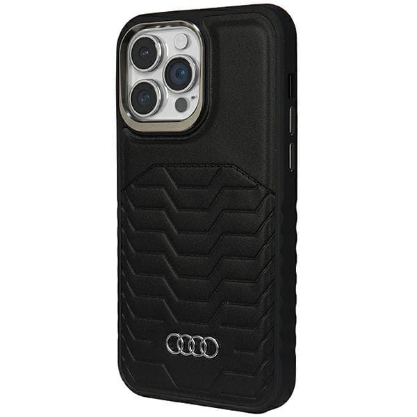 Audi MagSafe-etui i kunstlæder til iPhone 14 Pro, sort