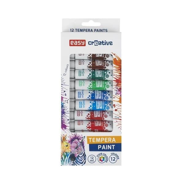 Tempera maling 12 farver NEMT