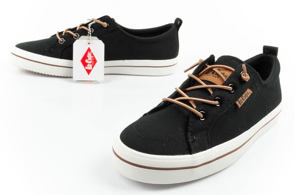 Lee Cooper Canvas/PU Sort Dame [LCW-26-02-4059L] størrelse 37