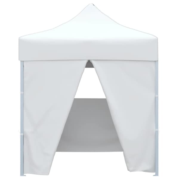 vidaXL professionelt foldbart festtelt, 4 sider, 2x2 m, stål