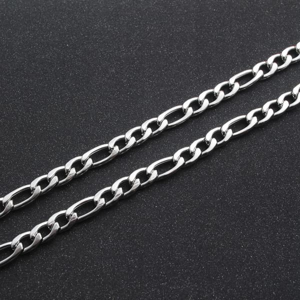 Herr Silver Figarokedja 60cm Diamant + GRATIS