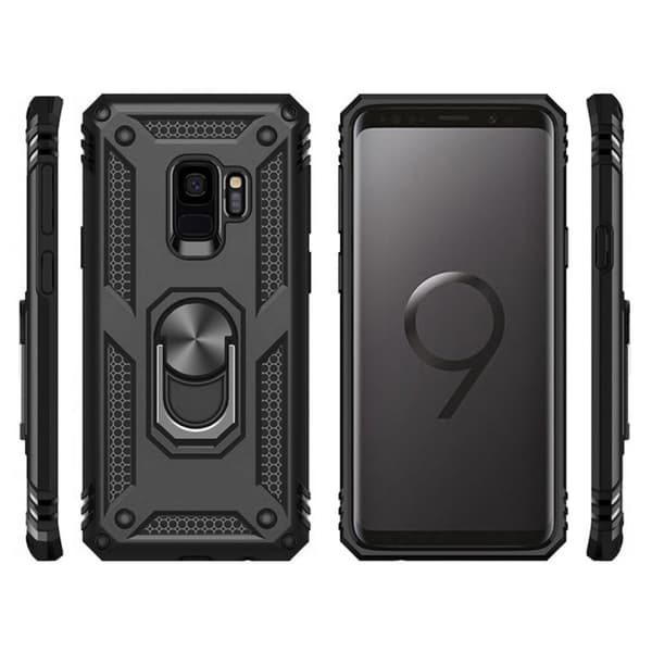 Pansret cover til Samsung Galaxy S9, Nox Case Ring, sort