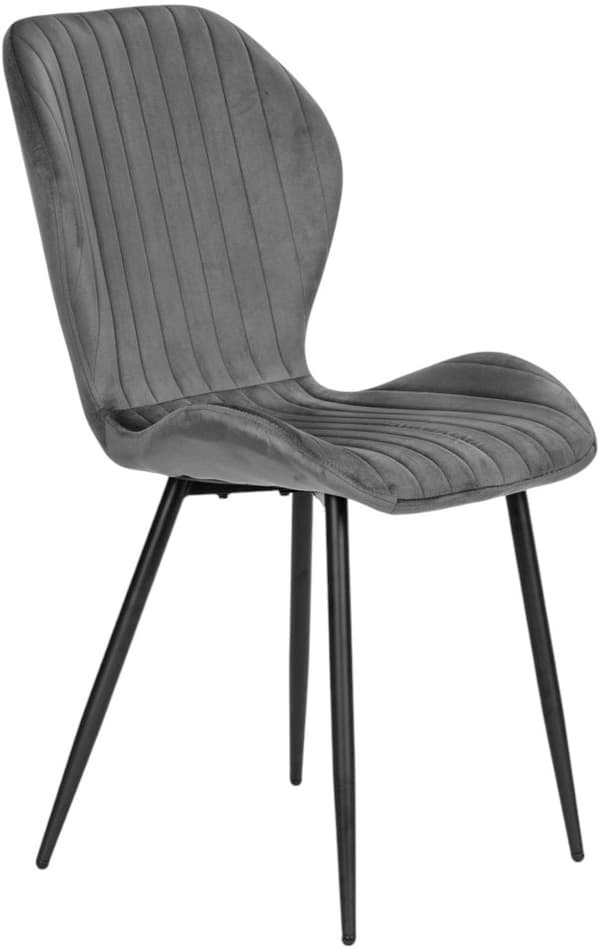 ModernHome by Multistore fløjlssæt til køkken og stue, 4 dele, grå (MC-188)