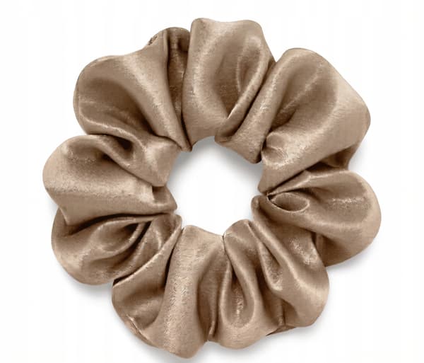 Silke hårbånd i mulberry 6A khaki M medium premium