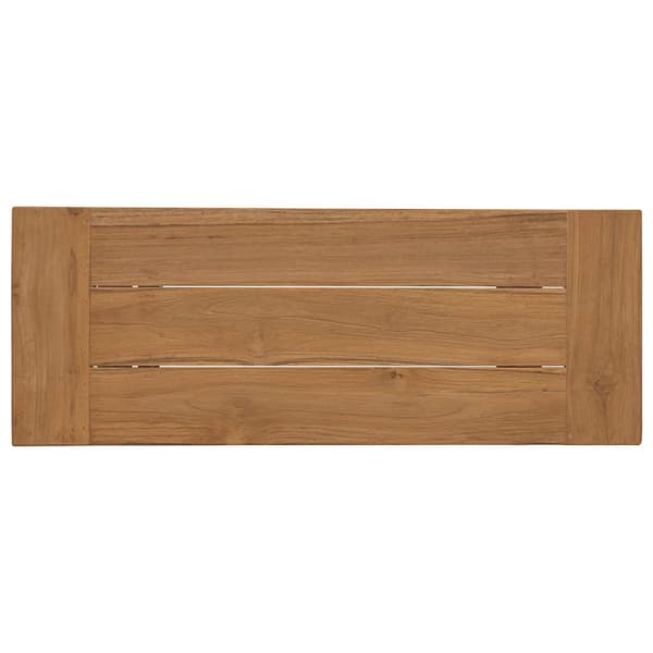 vidaXL Bänk 110 cm massiv teak