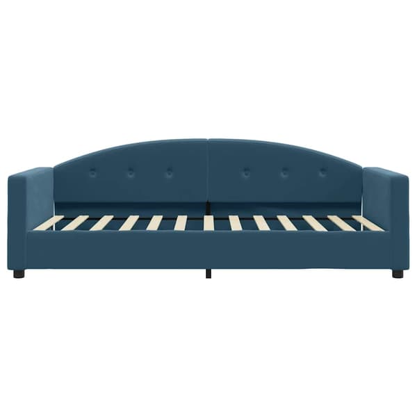 vidaXL Bäddsoffa blå 90x200 cm klädd i sammet