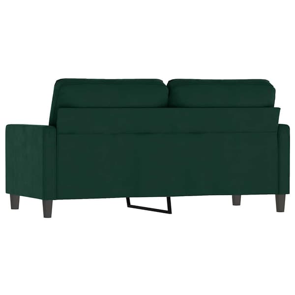 vidaXL 2-sitssoffa mörkgrön 140 cm klädd i sammet