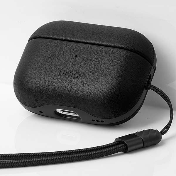 UNIQ Terra læderetui til AirPods Pro 2, sort