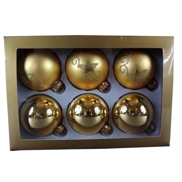 6 pallon setti/80 mm kulta
