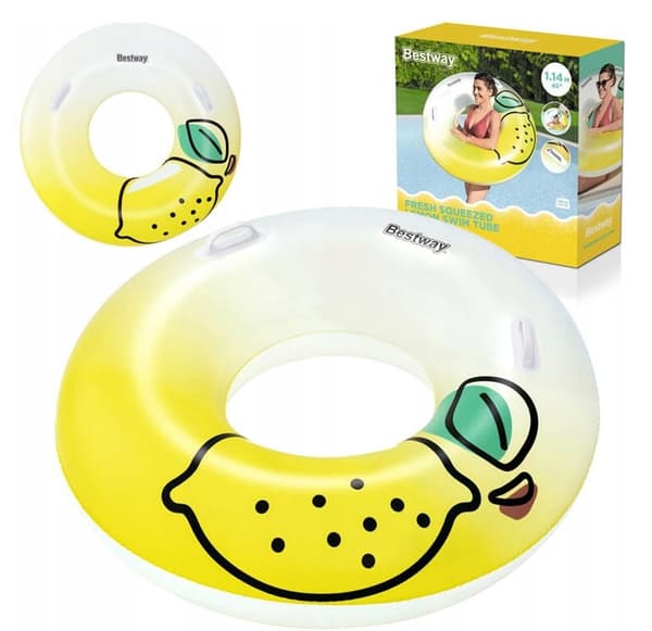UPPBLÅSBAR CITRONRING 114CM 3447