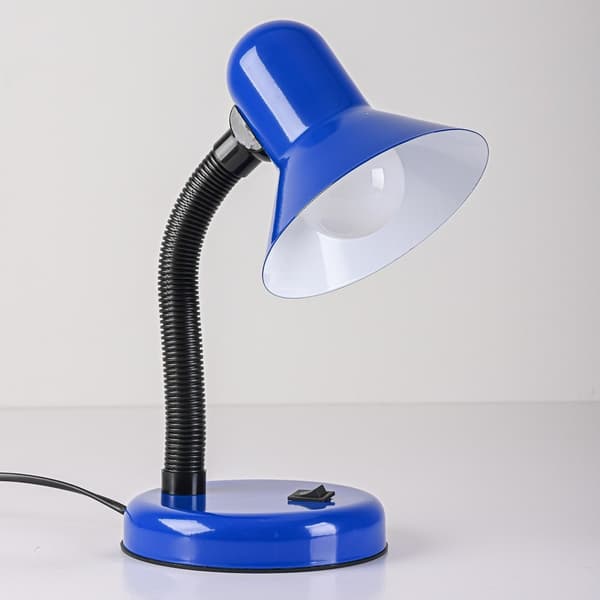 Mentor Blå Skrivebordslampe 1xE27