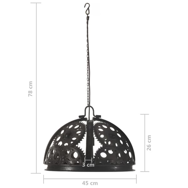 vidaXL pendellampe i industriel stil, 45 cm, E27