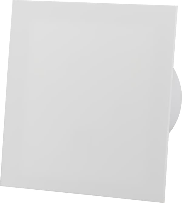 dRim 100 DTS Forsinket Timer Ventilator Hvid Plexiglas Mat Komplet Ventilator Plus Panel