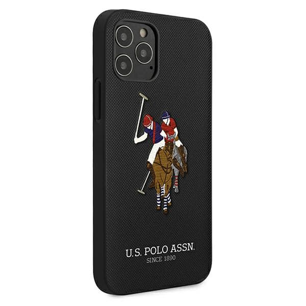 US Polo Polo Embroidery Collection-etui til iPhone 12/12 Pro, sort