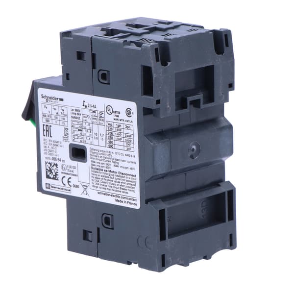 GV2ME..AP 2,5-4A motorafbryder, boksterminaler