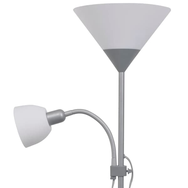 vidaXL Golvlampa, Grå