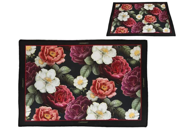 Carmani, sengetæppe 60x40cm - blomster
