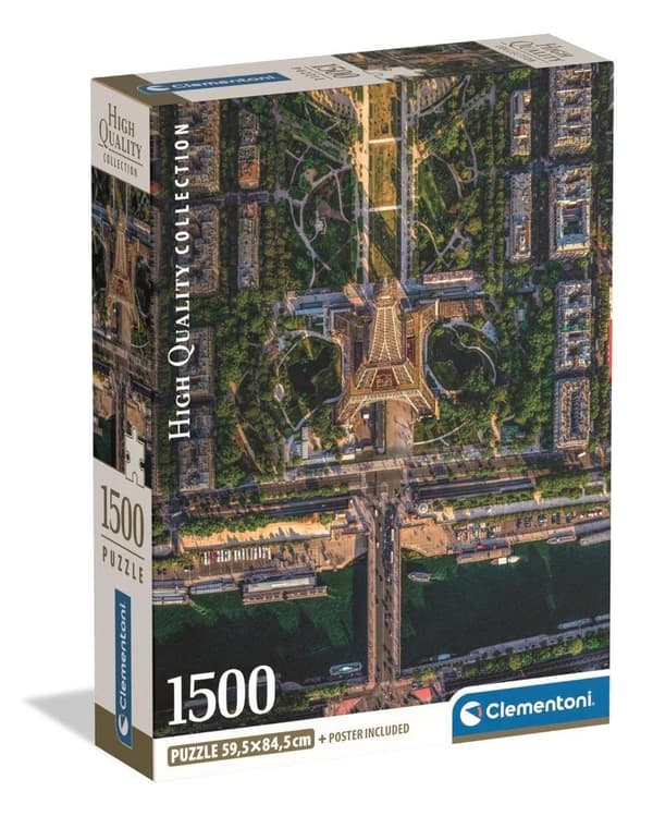 1500 Flyver Over Paris Puslespil