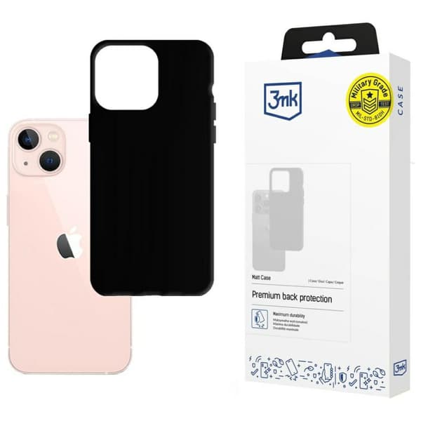 3MK Matt cover til iPhone 14 Plus, sort