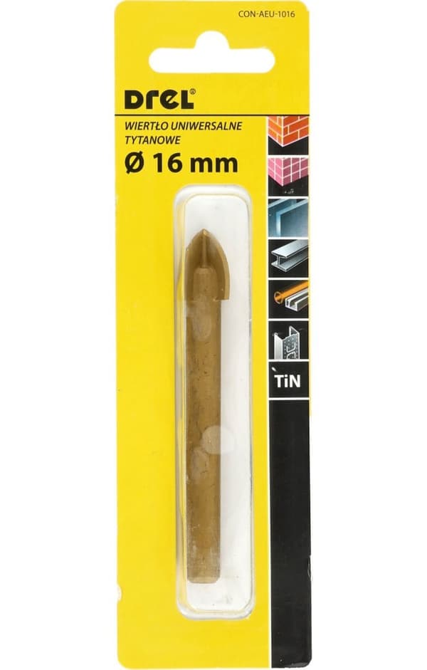 Universalborr 16,0 mm, krysspets, typ