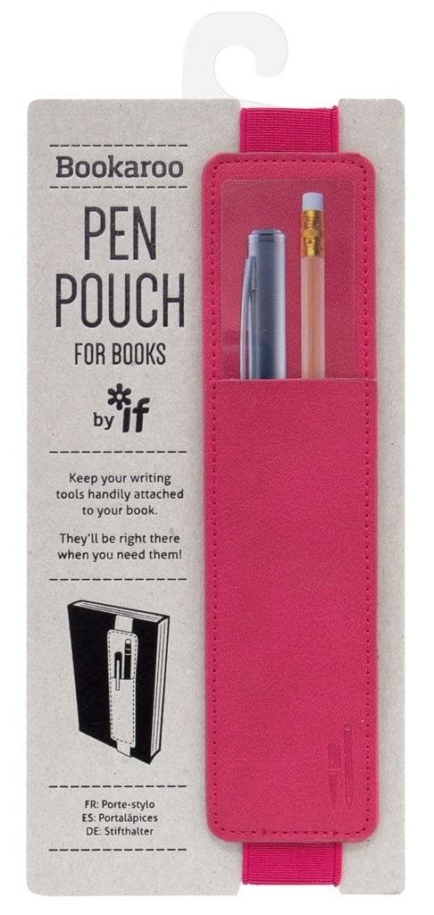 Bookaroo - lyserød bogholder til pen