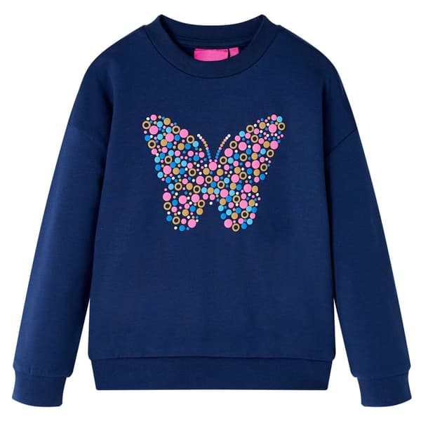 Børnesweatshirt, marineblå, 104