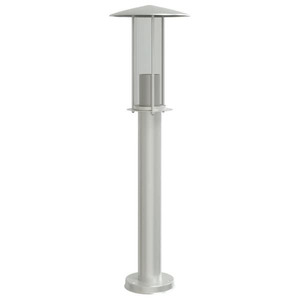 vidaXL havelampe sølv 60 cm rustfrit stål