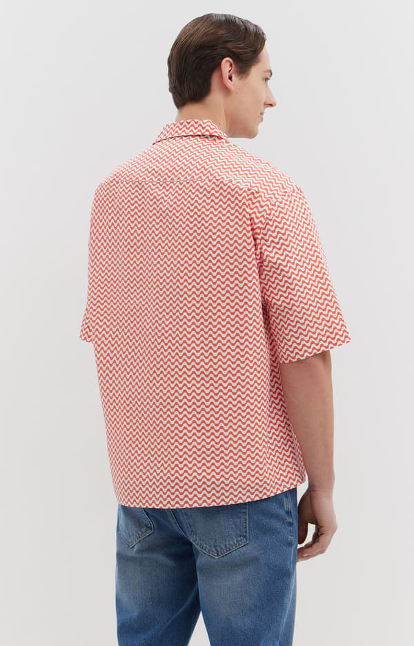 Oversized skjorte med print L